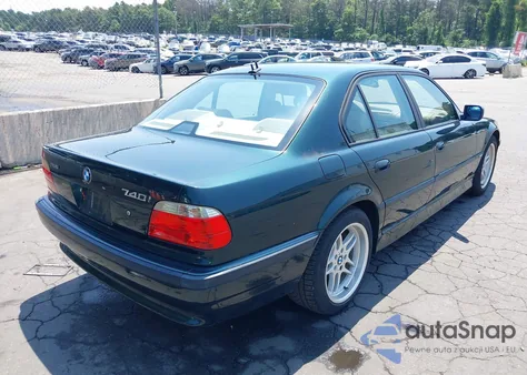 2001 BMW 740Ia z USA, uszkodzony, nr VIN WBAGG83441DN86927